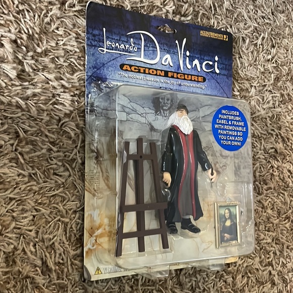 NIB Accoutrements Leonardo Da Vinci Action Figure Item 11520 - Picture 4 of 7
